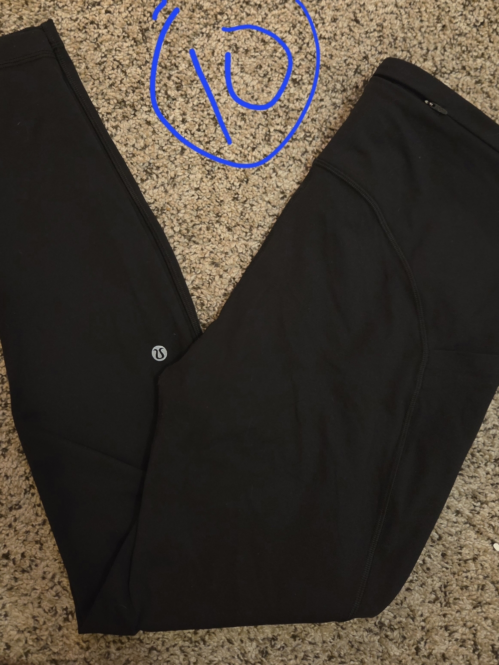 LULULEMON Swift Speed High Rise 28" Black Tight Size 10